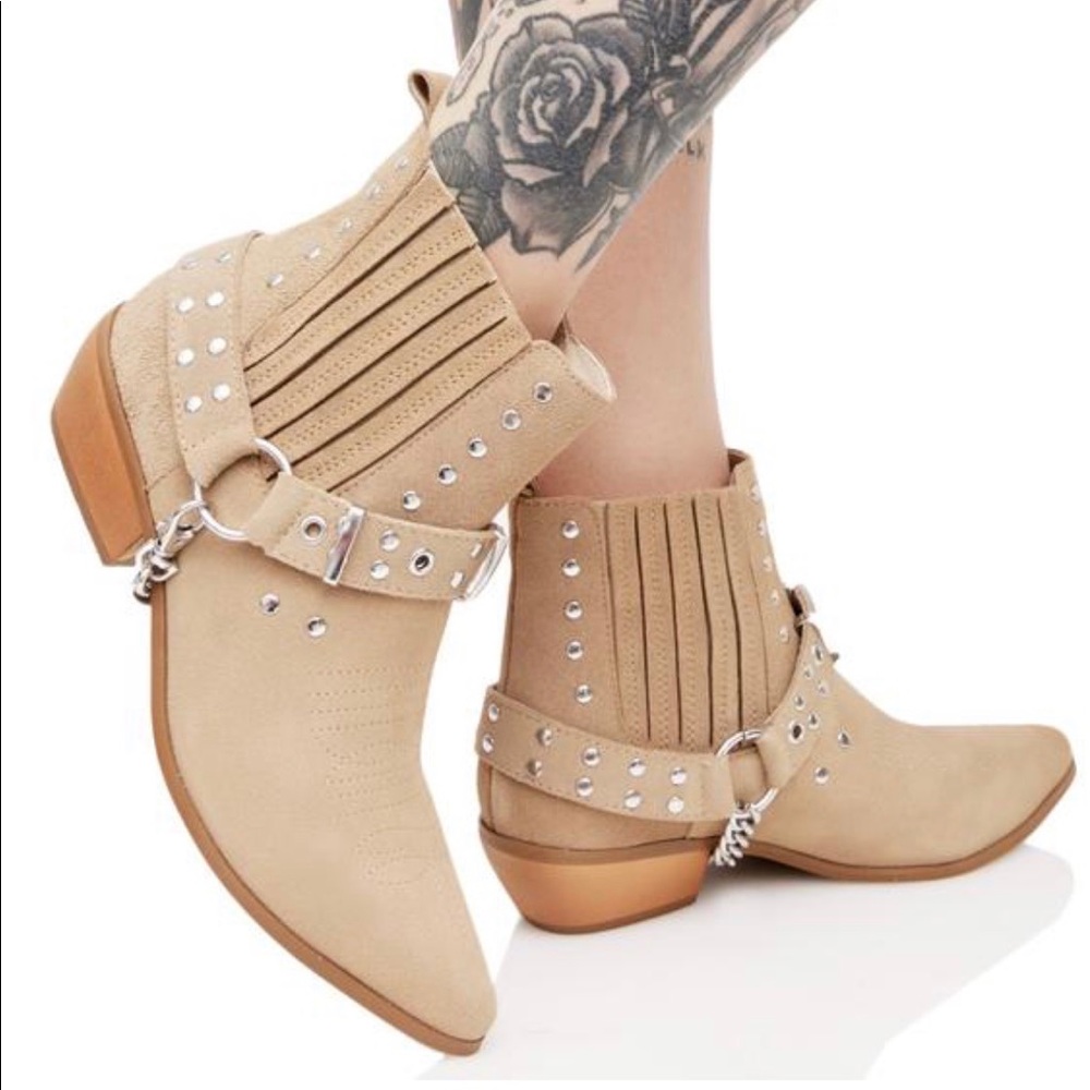 Tan Suede Western Boot